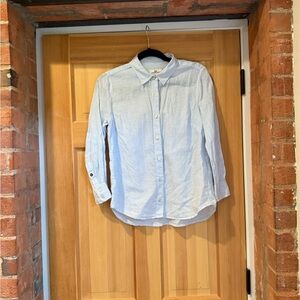 Vineyard Vines Light Blue Linen Button-Down Shirt